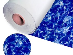 Пленка ПВХ (лайнер)(мрамор синий) Aquaviva Caribbean 1,65x25,2m (41,58м.кв)