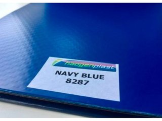 Пленка ПВХ (лайнер) (темно-синяя) Uni color Navy Blue 8287 Haogenplast ш.1,65x25 (41,25 кв.м)