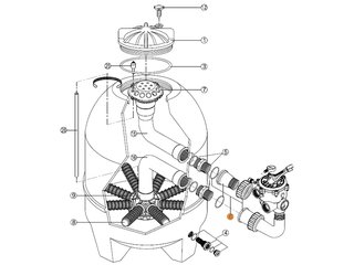 Компл.соед.6-ти поз.вент.2 с фильт.BALEAR BL KripsolR061 EC.A/RFD0131.00R/RRFI0006.01R/RRFI0006.11R