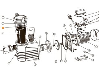 Прокладка-кольцо крышки префильтра насоса E-Turbo Emaux 111010057