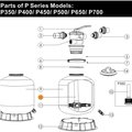 Коллектор фильтра серии P-500 с трубой (89011605)