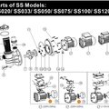 Вентилятор насоса SS050 - SS120 Emaux 01031027