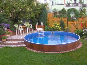 Бассейн Azuro Deluxe 402DL круг 4,6х1,2 м Каркас, пленка, без оборудования