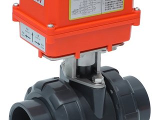 Кран с эл.приводом под вклейку PTFE/EPDM d50 AC220V