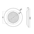 Прожектор накл.(с адаптером) из нерж.стали (18Вт/12В) LED White WAKING HJ-WM-SS290-FGV