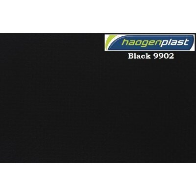 Пленка ПВХ (лайнер) (черная) Uni color Black 9902 Haogenplast ш.1,65 м