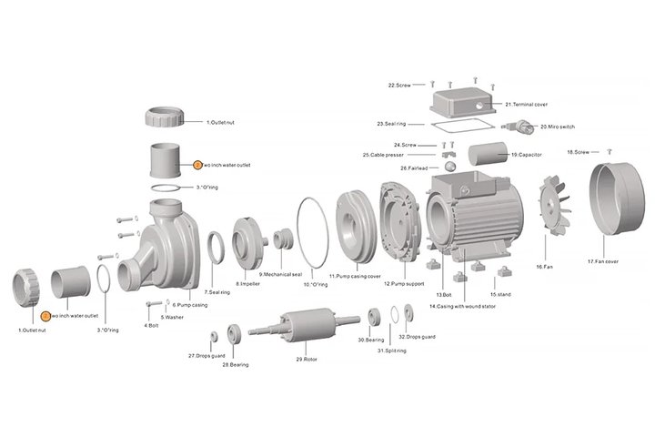 Втулка муфты d50 насоса HFC 02/HSPA Happy Pump