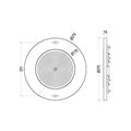 Прожектор накл.(с адаптером) из нерж.стали (18Вт/12В) LED White WAKING HJ-WM-SS270-FGV