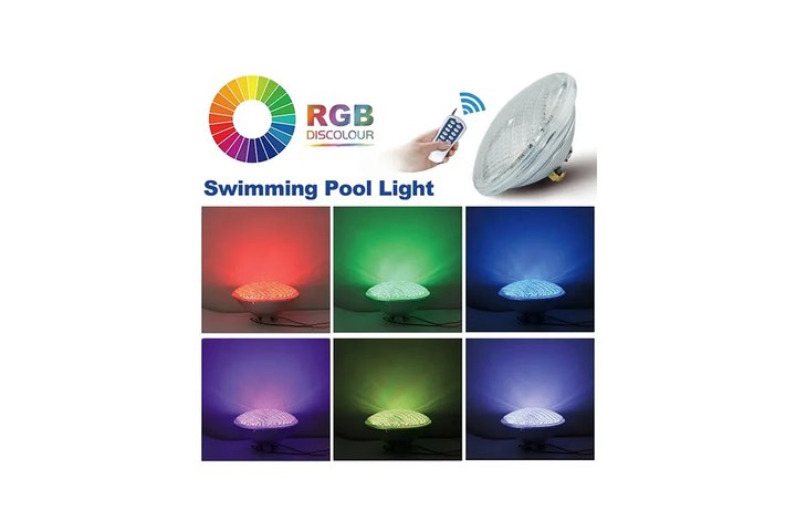 Лампа LED-PAR56 (45Вт/12В) RGB с пультом Tadpole JKD-P56-TG