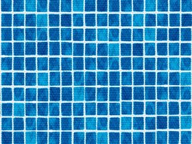 Пленка ПВХ (лайнер) (мозаика неразмытая синяя) Cefil Mediterraneo 1.65x20 м (33 м.кв)