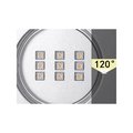 Прожектор встр.из нерж.стали 1 1/2 (18Вт/12В) LED RGB WAKING HJ-FG-SS100 -1,5