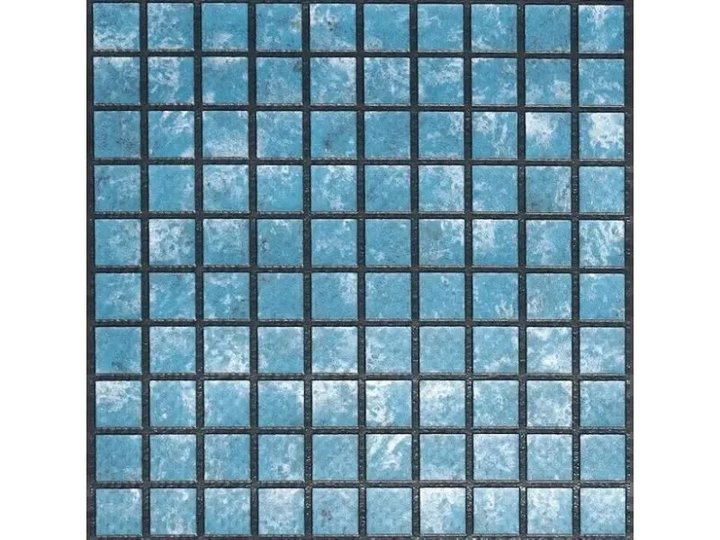 Пленка ПВХ (лайнер) (мозаика-синяя с черной затиркой) 3D Matrix Black-Blue Haogenplast ш.1,65