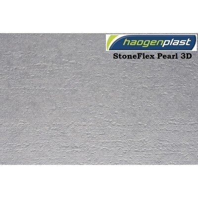 Пленка ПВХ (лайнер) (светло-серая) 3D StoneFlex Pearl Haogenplast ш.1,65 м