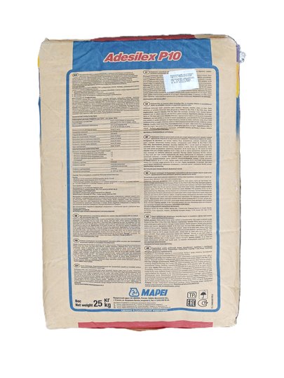ADESILEX P10 улучшенный белый клей на цементной основе (25кг)