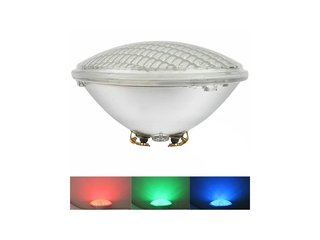 Лампа прож.пласт.с рамк. из нерж.ст.(16Вт/12В) с 252 LED-эл (цветн.) PAR56 EmauxLED-NP300-S 08040024