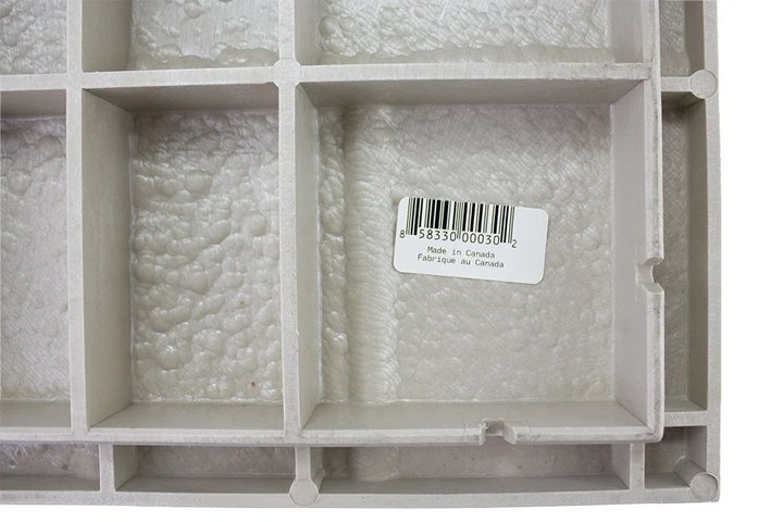 Плитка тротуарная пластиковая 40х40см серая (брусчатка) Vinyl Works