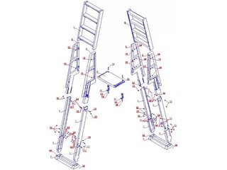 Тетива левая лестницы универсальной SLA 001 (В1)