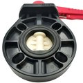 Дисковый поворотный затвор d 63 с ручкой, уплотнение EPDM AQUAVIVA