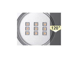 Прожектор встр.из нерж.стали 1 1/2 (18Вт/12В) LED RGB WAKING HJ-FG-SS100 -1,5