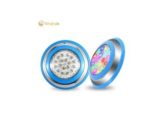 Прожектор накладной из нерж. стали рамка синяя (18Вт/12В) LED RGB с пультом Tadpole JKD-YC230-SP