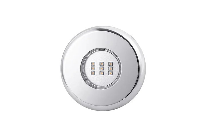 Прожектор встр.из нерж.стали 1 1/2 (18Вт/12В) LED RGB WAKING HJ-FG-SS100 -1,5