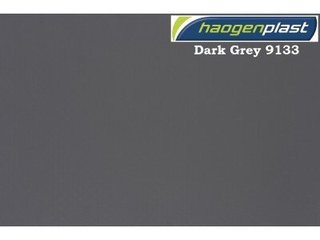 Пленка ПВХ (лайнер) (темно-серая) Uni color Dark Grey 9133 Haogenplast ш.1,65x25 (41,25 кв.м)