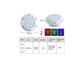 Прожектор накладной (25Вт/12В) LED RGB Tadpole JKD-YC280-AP