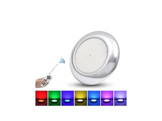 Прожектор накладной из нерж. стали (25Вт/12В) LED RGB с пультом Tadpole JKD-YC260-2SP