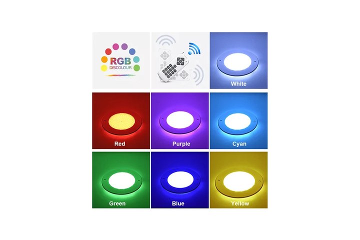 Прожектор  встраиваемый из нерж. стали (25Вт/12В) LED RGB с пультом Tadpole JKD-YC260-SP