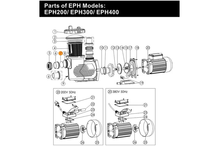 Прокладка-кольцо d 80,5*5,3 муфты 63/75 мм насоса EPH Emaux 111040024/02010043