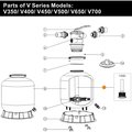 Коллектор фильтра серии V-500 с трубой (89010104/E010403)