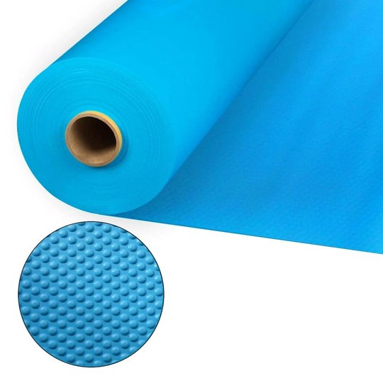 Пленка ПВХ (лайнер) (голубая) ребристая Aquaviva Blue 1.65x20.2 м (33.33 м.кв)