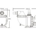 Насос AQUA-MINI 8м3/ч AMU020TP фильтровальной установки FSU-8TP Emaux (88028401)