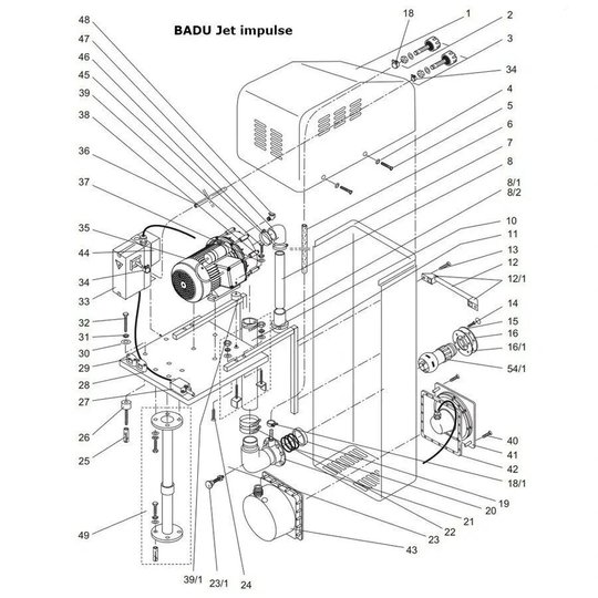 Адаптер для обратного клапана противотока Badu Jet Standart, Standart spot, Impulse, Impulse spot (2