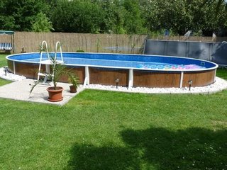 Бассейн Azuro Deluxe 407DL овал 9,1х4,6х1,2 м, Каркас, пленка, без оборудования