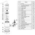 Насос погружной для чистой воды (0,5кВт 220B max 12,5 м3/ч max 8,5м в.ст.) Mayer Schwimmbad LX Q5503