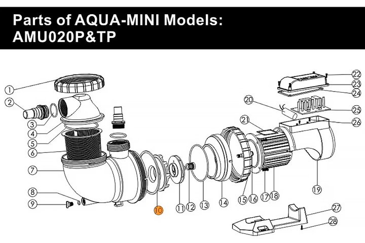 Диффузор насоса AQUA-MINI Emaux (01111103)