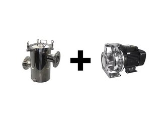 Насос с префильтром 08056075001(15кВт 380B  240 м3/ч h 10м в.ст.)Mayer Schwimmbad FSE100-80-160/15T