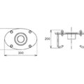 Закладное крепление водопада Cannon Jet Flexinox (87185039)
