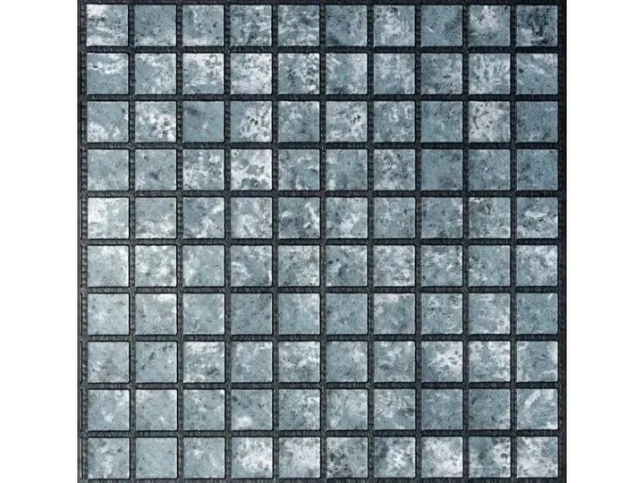 Пленка ПВХ (лайнер) (мозаика-серебр.с черной затир.) 3D Matrix Black-Silver Haogenplast ш.1,65x25