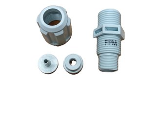 Обратный клапан (дозации реагентов) под трубку 4х6 мм  1/2" и 3/8"  PVDF-T/SC/FPM 9900107158/1