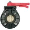 Дисковый поворотный затвор d160 с ручкой, уплотнение EPDM AQUAVIVA
