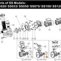 Кожух вентилятора насоса SS050 - SS120 Emaux 01031010
