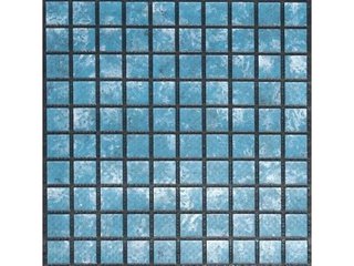 Пленка ПВХ (лайнер) (мозаика-синяя с черной затиркой) 3D Matrix Black-Blue Haogenplast ш.1,65x25