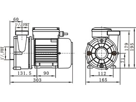 Насос (0,9кВт 220B 22,9 м3/ч h 6м в.ст.) Mayer Schwimmbad WTC120-AB