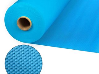 Пленка ПВХ (лайнер) (голубая) ребристая Aquaviva Blue 1.65x20.2 м (33.33 м.кв)