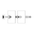 Прожектор накл.(с адаптером) из нерж.стали (18Вт/12В) LED RGB WAKING HJ-WM-SS200-FGV