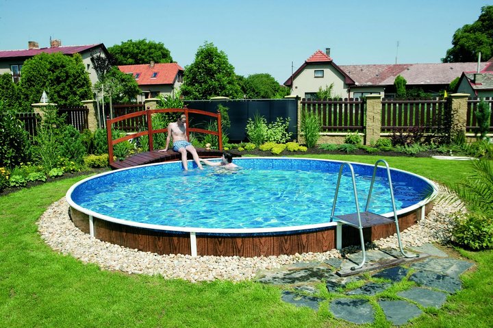 Бассейн Azuro Deluxe 403DL круг 5,5х1,2 м Каркас, пленка, без оборудования