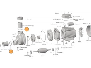 Прокладка-кольцо муфты d50 насоса HFC 02/HSPA (51х3,5) Happy Pump