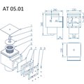 Ат 05.01М Скиммер V=15 нерж. ст.(универ.) AISI 316
